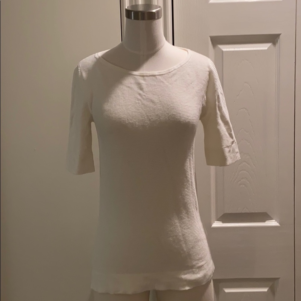 J.Crew Factory Ribbed 3/4 Sleeve Sweater